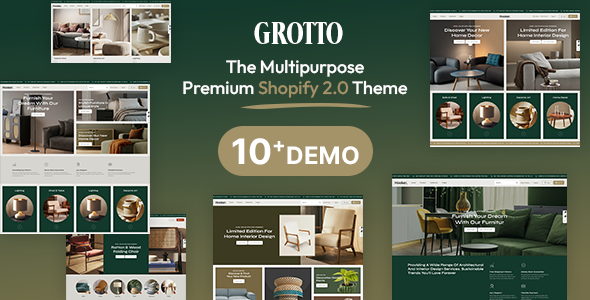 Download Free Grotto – Shopify Theme for Furniture, Hand Crafts