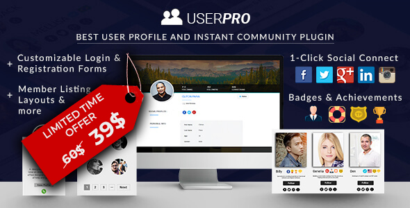 Download Free UserPro – Community and User Profile WordPress Plugin