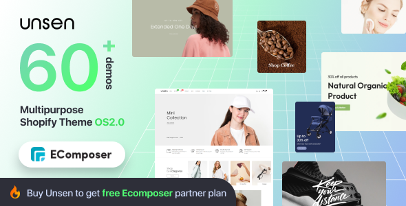 Download Free Unsen – Multipurpose Shopify Theme OS2.0 Nulled