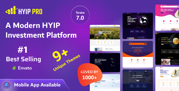 Download Free HYIP PRO – A Modern HYIP Investment Platform