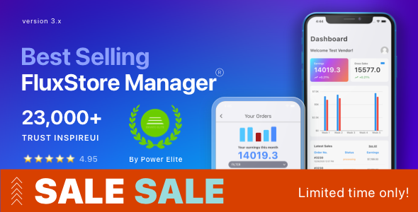 Download Free FluxStore Manager – Vendor and Admin Flutter App