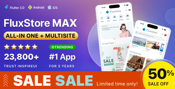 Download Free FluxStore MAX – The All-in-One and Multisite E-Commerce