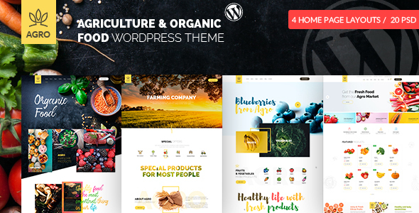 Download Free Agro – Organic Farm Agriculture WordPress Theme Nulled