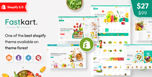 Download Free Fastkart – Multipurpose Shopify Theme Nulled