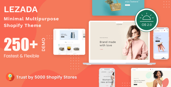 Download Free Lezada – Fully Customizable Multipurpose Shopify Theme Nulled