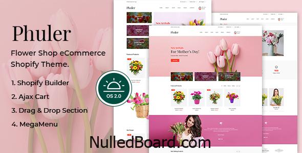 Download Free Phuler – Flower Shop Shopify Theme Nulled