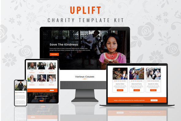 Download Free Uplift – Charity Template Kit Nulled