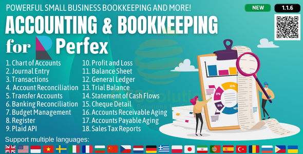 Download Free Accounting and Bookkeeping module for Perfex CRM Nulled