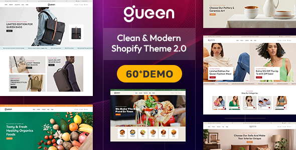 Download Free Queen – Multipurpose Responsive Shopify Theme OS 2.0