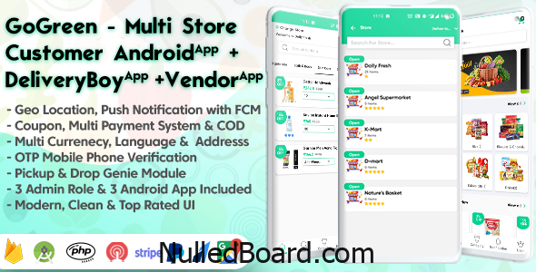 Download Free GoGreen – Food, Grocery, Pharmacy Multi Store(Vendor) Android