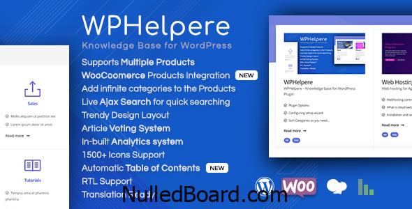 Download Free WPHelpere Knowledge Base for WordPress plugin Nulled