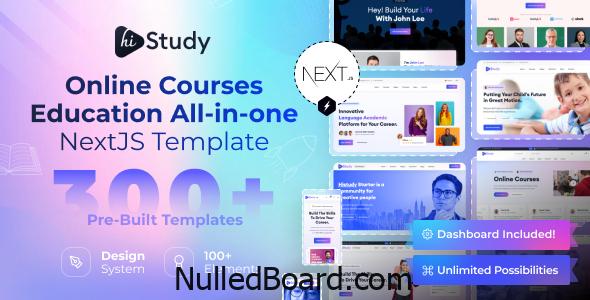 Download Free HiStudy – Online Courses & Education React NextJS