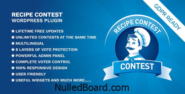 Download Free Recipe Contest WordPress Plugin Nulled