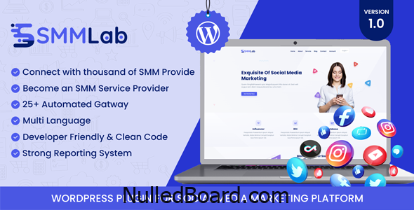 Download Free SMMLab – Social Media Marketing WordPress Plugin Nulled