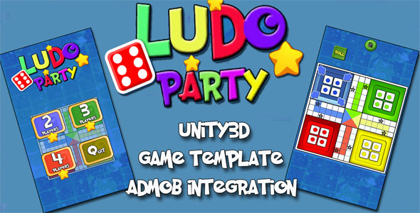 Download Free Ludo Party Unity3D Source Code + Admob Integrated