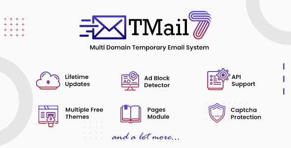 Download Free TMail – Multi Domain Temporary Email System Nulled