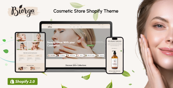 Download Free BiOrga – Cosmetics Shop Shopify Theme Nulled