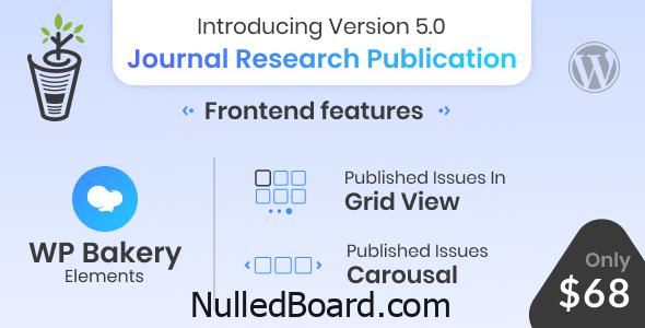 Download Free Journal Research Publication WordPress Plugin Nulled