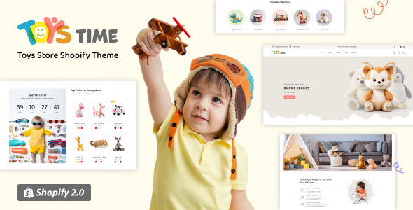Download Free Toy Time – Kids Clothing, Toys Shopify Theme