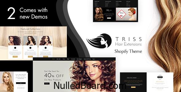 Download Free Triss – Hair Extension, Beauty Salon Shopify Theme