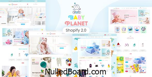 Download Free Baby Planet | Babies Store Shopify Theme Nulled