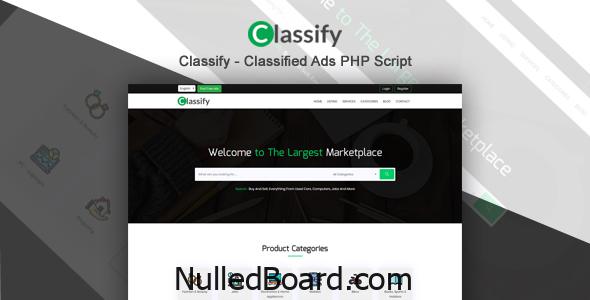 Download Free Classify – Classified Ads PHP Script Nulled