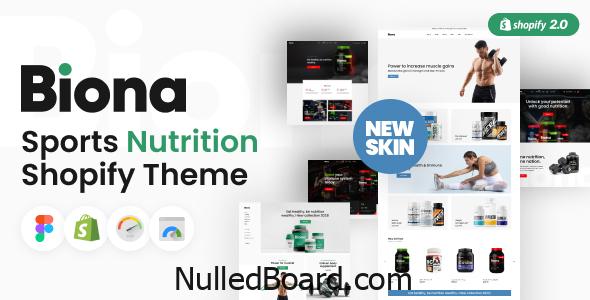 Download Free Biona – Sports Nutrition Shopify Theme Nulled