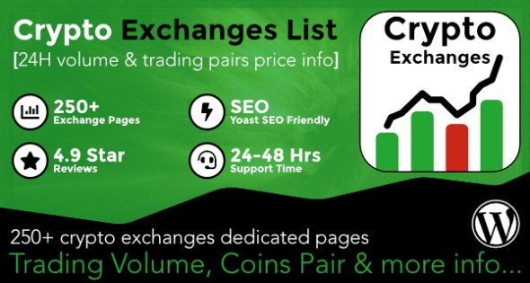 Download Free Cryptocurrency Exchanges List Pro – WordPress Plugin Nulled