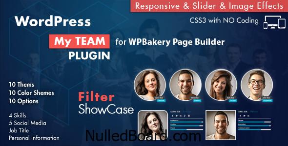 Download Free Team Showcase for WPBakery Page Builder WordPress Plugin