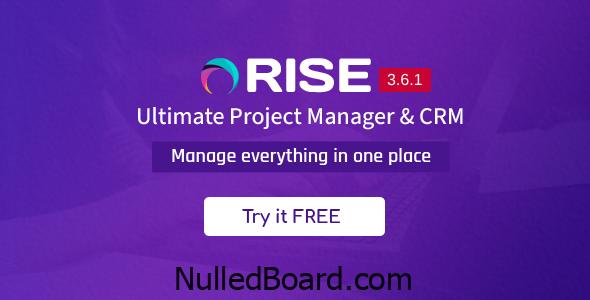 Download Free RISE – Ultimate Project Manager & CRM Nulled