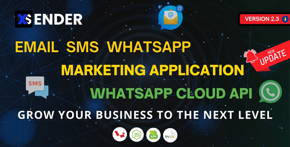 Download Free XSender – Bulk Email, SMS and WhatsApp Messaging