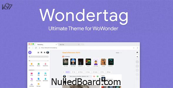 Download Free Wondertag – The Ultimate WoWonder Theme Nulled
