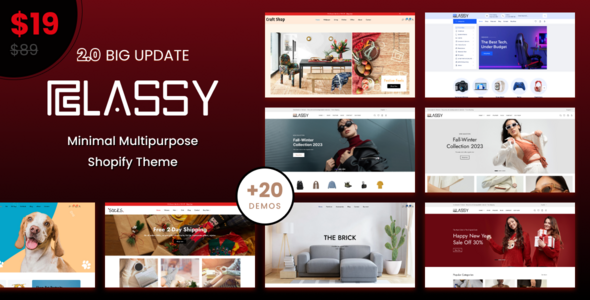 Download Free Classy – Minimal Multipurpose Shopify Theme OS 2.0