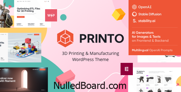 Download Free Printo – 3D Printing & Manufacturing WordPress Theme