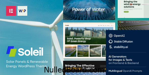 Download Free Soleil – Solar Panels & Renewable Energy Theme