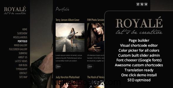 Download Free Royale – Creative WordPress Theme Nulled