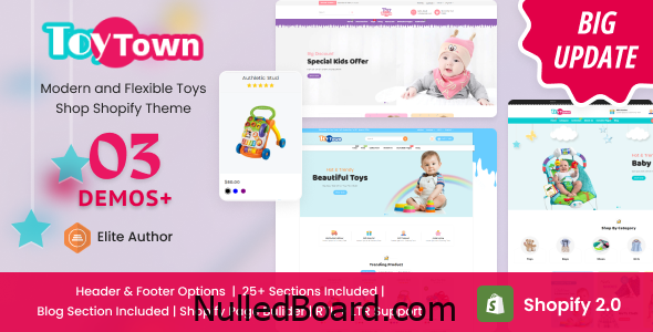 Download Free Toytown – Kids Clothing & Toys Shopify Theme