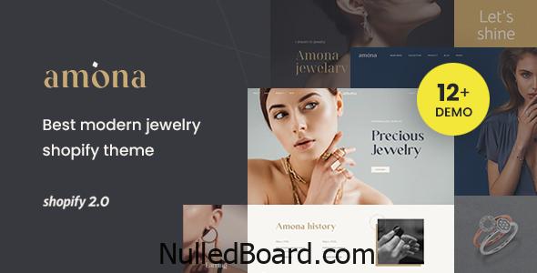 Download Free Amona – The Jewellery & Fashion Shopify Theme