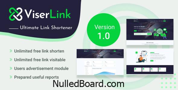Download Free ViserLink – Ultimate URL Shortener Nulled