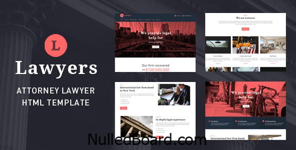 Download Free Lawyers – Attorney Law Firm Template Nulled