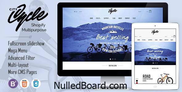 Download Free CityCycle – Bike Store Responsive Shopify Theme Nulled