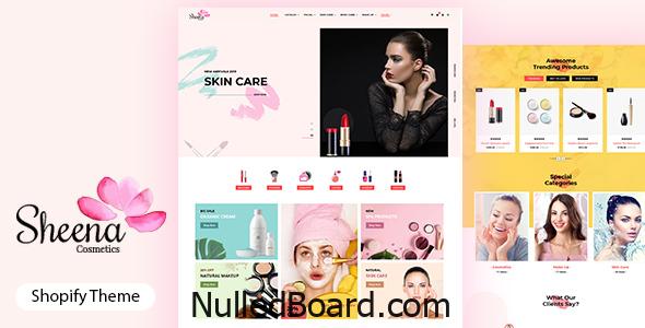 Download Free Sheena – Beauty Cosmetic Shopify Theme Nulled