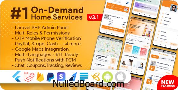 Download Free On-Demand Home Services, Business Listing, Handyman Booking with