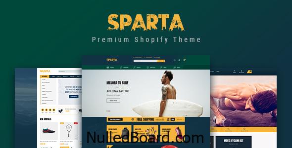 Download Free Sparta – Sport Shop Shopify Theme Nulled