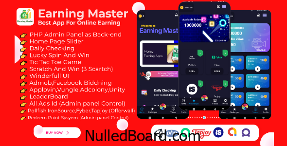 Download Free Earning Master – Android Rewards Earning App With