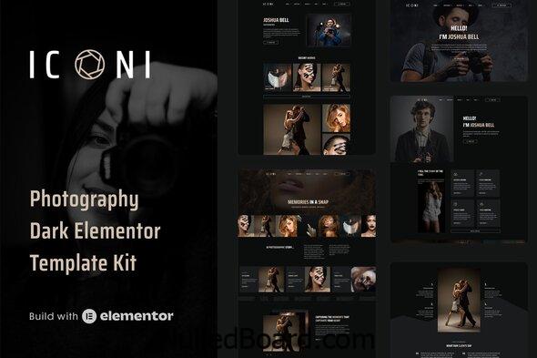 Download Free Iconi – Photography & Portfolio Elementor Template Kit