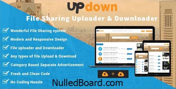 Download Free UpDown – File Sharing Uploader / Youtube /