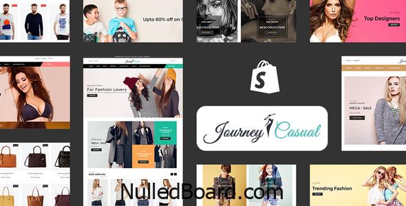 Download Free Journey Casual – Multipurpose Fashion Shopify Theme Nulled