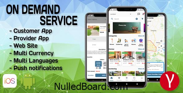 Download Free On Demand Service Solution | 4 Apps |