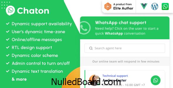 Download Free Chaton – WhatsApp Chat WordPress Plugin Nulled